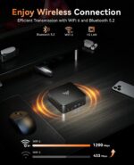 KAMRUI E3B Mini PC with AMD Ryzen 7 5825U, 32GB DDR4 1TB M.2 SSD Mini Computer, Mini Gaming PC with USB Type-C, Desktop Computer Supports Triple 4K Display, WiFi 6, BT 5.2 - Image 7