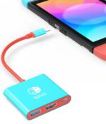 Switch Docking Station for Nintendo Switch Dock, Portable Switch Base Accessories, Switch TV Adapter Compatible Steam Deck/Switch OLED - Image 2