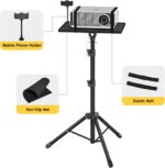 Projector Stand Tripod - Laptop Tripod Projector Stand Adjustable Height 22 to 47 Inch, Projector Tripod Stand, Tripod for Porjector, Projector Stand for Outdoor Movies - Image 5