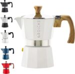 GROSCHE Milano Moka Stovetop Espresso Coffee Maker (3 Cup / 150 ml, White) - Image 2