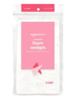Amazon Basics Cosmetic Rectangular Foam Wedges, 192 Count (6 Packs of 32), White (Previously Solimo) - Image 3