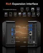KAMRUI E3B Mini PC with AMD Ryzen 7 5825U, 32GB DDR4 1TB M.2 SSD Mini Computer, Mini Gaming PC with USB Type-C, Desktop Computer Supports Triple 4K Display, WiFi 6, BT 5.2 - Image 5