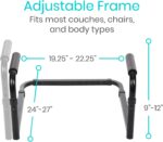 Vive Stand Assist - Mobility Standing Aid Rail for Couch, Chair - Assistance Handle for Patients, Elderly, Seniors and Disabled - Safety Grab Bar for Sitting, Sofa, Home - Adjustable, Portable Device - Image 5