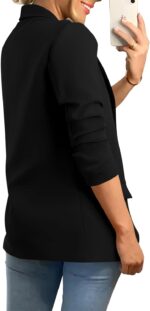 KIRUNDO Womens Blazer 2025 Spring Fall Bussiness Casual Long Sleeve Open Front Work Office Dressy Suit Jackets with Pockets - Image 3