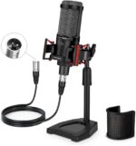 XLR Podcast Microphone Professional Cardioid Condenser Microphone for PC Computer Studio XLR Mic Kit for Recording/Podcasting/Streaming/Voice Over/ASMR/Home Studio/YouTube with Desktop Stand - Image 2