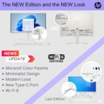 HP All-in-One Desktop PC| 12GB RAM| 1TB PCIe SSD| 22" Full HD Display, Anti-Glare| Intel Dual-core Processor| KB&Mouse| HDMI, USB-C, Wi-Fi 6| Windows 11 | Cashmere White| for Business & Personal Use - Image 3