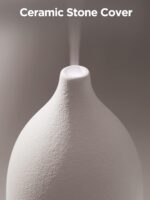 InnoGear Oil Diffuser, 150ML Ceramic Diffuser for Essential Oils Handcrafted Aromatherapy Diffuser Ultrasonic Cool Mist Humidifier with 2 Mist Modes Waterless Auto Off for Room Office, White - Image 4