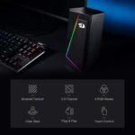 Redragon GS520 RGB Desktop Speakers, 2.0 Channel PC Computer Stereo Speaker with 6 Colorful LED Modes, Enhanced Sound and Easy-Access Volume Control, USB Powered w/ 3.5mm Cable - Image 4