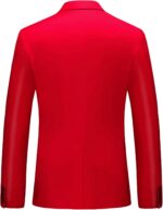 MOGU Men's Slim Fit Sport Coat Blazer Casual Formal Suit Jacket for Party Business Wedding Prom and Homecoming - Image 3