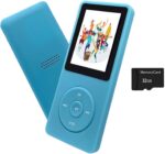 MP3 Player 32GB with Speaker Earphone Portable Mini Light Blue Music Player Support Voice Recorder E-Book 1.8 inch HD Screen Support up to 128GB - Image 2