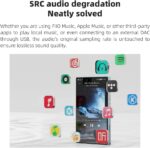 JadeAudio/FiiO JM21 Android 13 Hi-Res Music Player MP3 with Snapdragon 680, Bluetooth WiFi USB DAC 12.5H Playtime (Black) - Image 8