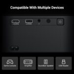 1500ANSI Netflix Officially Licensed Full HD Smart Projector, HAPPRUN 4K Projector with Wifi and Bluetooth,Built-in Apps,Electric Focus,DoIby Audio,300''Display Movie Projector for Home,Outdoor,Indoor - Image 10