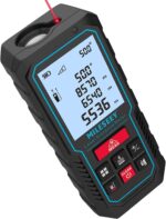 Laser Measure Device, MiLESEEY 229ft Digital Laser Tape Measure with Upgrade Electronic Angle Sensor, 2mm Accuracy, Area Measurement,Volume and Pythagoras, 2" LCD Backlit,Mute, Battery Included - Image 2