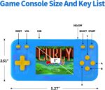 Handheld Game Console for Kids Preloaded 240 Retro Video Games, Portable Gaming Player with Rechargeable Battery 3.0" LCD Screen, Mini Arcade Electronic Toy Gifts for Boys Girls - Image 5