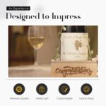 Personalized Gifts Box For Versatile Use | Wine Bar Gift For Celebration, Occasion and Special Moments | Personalization Visual In Leaf Design - Congratulations - Image 5