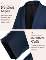 COOFANDY Mens Sport Coat Casual Blazer One Button Business Suit Jacket - Image 5