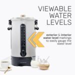 Homecraft 100-Cup Coffee Urn and Hot Beverage Dispenser with Dripless Faucet, Quick-Brewing, Stainless Steel - Image 10
