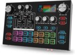 RHM X7 Podcast Equipment, Audio Mixer Interface with 48V Phantom Power & XLR Microphone Interface, 4 Voice Changing Modes, 16 Sound Effects, LCD Display, for PC/Phone/Streaming (TY01) - Image 2