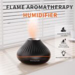 Essential Oil Diffuser,Aroma Scent Diffusers for Home Fire Flame Aromatherapy Diffuser, 160Ml Ultrasonic Cool Mist Humidifier with 7 Color Led Lights Quiet Waterless Auto Shuts-Off - Image 8