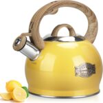 Stovetop Tea Kettle, 2.1 Quart Stove Top Whistling Tea Kettles,Water Teapot Induction Tea Kettle with Food Grade Stainless Steel and Silicone Anti-Hot Handle, Suitable for All Heat Sources - Image 2