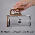 Enchanti Tea Pot, 800ML Witchcraft Magic Glass Teapot with Infuser Strainer and Lid for Loose Leaf Tea Herbal, Magnetic Water Separation Tea Maker Kettle Clear Enchantipot - Image 7