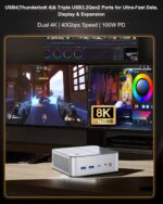 Ninkear L12Pro Gaming Mini PC, Intel i9-12900HK (14C/20T), 32GB RAM, 1TB SSD, Dual 2.5G LAN, Triple 8K UHD Display, WiFi 6E, BT5.2, HDMI/DP/Type-C, PS3 Emulator Mini Desktop Computer for Business/Home - Image 6