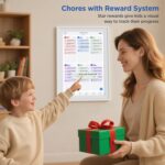 15.6 Inch Digital Calendar Chore Chart 1920 * 1080P Full HD Touchscreen Interactive Display Smart Electronic Calendar for Family Organizer Schedules Desk & Wall Mount Digital Planner White - Image 5
