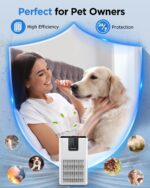 Air Purifiers for Home Large Room Up to 1250 Ft²,MOOKA H13 HEPA Air Purifier for Pets Dust Odor Smoke,Aromatherapy Function,Air Cleaner with 15dB Quiet Sleep Mode for Bedroom Office Living Room,White - Image 7