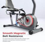 Sunny Health & Fitness Essentials Series Magnetic Smart Recumbent Bike with Exclusive SunnyFit App Enhanced Bluetooth Connectivity – SF-RB422003 - Image 3