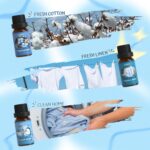 SALUBRITO Clean Fragrance Oils Set, Premium Essential Oils Set for Diffuser, Candle, Soap Making, Fresh Cotton, Clean Home, Fresh Linen, Soft Powder, Blossom Soap, Mint, Strong Scented Oils - Image 4
