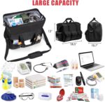 Nurse Rolling Medical Duffle Bag Work Nursing School College Student Must Have Clinical Home Health Cna Nr Gifts Carry On Bag with Wheels Doctor Emt Ems Healthcare Equipment Homecare Physician (Black) - Image 7