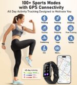 Smart Watch Fitness Tracker with Sleep Monitor Step Calorie Counter Pedometer IP68 Waterproof - Image 6