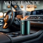 JUANANIUG Waterless Essential Oil Diffuser Portable: Rechargable Aromatherapy Diffuser for Car and Home - 4 Concentration Adjustments and Timers - Gifts for Valentine’s Day (Dark Green) - Image 5