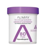 Almay Biodegradable Makeup Remover Pads, Longwear & Waterproof, Hypoallergenic, Fragrance-Free, Dermatologist & Ophthalmologist Tested, 80 Count - Image 2