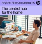 HP All-in-One Desktop PC| 12GB RAM| 1TB PCIe SSD| 22" Full HD Display, Anti-Glare| Intel Dual-core Processor| KB&Mouse| HDMI, USB-C, Wi-Fi 6| Windows 11 | Cashmere White| for Business & Personal Use - Image 7