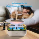 Rain Diffuser 250ML Essential Oil Diffuser, Cloud Humidifier Rain Water Drip Humidifier with Drip Music Micro Landscape Ultrasonic Diffuser for Bedroom (White) - Image 7