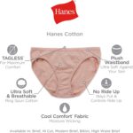 Hanes womens High-waisted Brief Panties, 6-pack, Moisture-wicking Cotton Brief Underwear (Colors May Vary) - Image 8