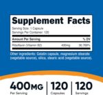 Nutricost Vitamin B2 (Riboflavin) 400mg, 120 Capsules - Gluten Free, Non-GMO - Image 3