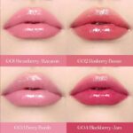 Flower Knows Violet Strawberry Rococo Glowy Lip Gloss,Moisturizing Shine Lip Oil,Hydrating Glitter Lip Plumper Makeup for Girls&Women,Vegan & Cruelty-Free,0.12 Fl Oz,1 Count (G03 Berry Bomb) - Image 4