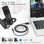 SUDOTACK USB Condenser Podcast Microphone for PC: Studio Microphone Kit with 192KHz/24bit Professional Sound Chipset Cardioid for Recording, Streaming, Gaming, Voice-Over, YouTube, Skype, Twitch - Image 6