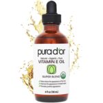 PURA D'OR 4 Oz ORGANIC Vitamin E Oil Blend - 100% Natural Hexane Free, Sweet Almond, Apricot, Jojoba, Argan, Rosehip, Sunflower & Avocado Bath Oil For Scars, Skin, Face & Full Body - Image 2