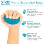 Vive Squeeze Balls for Hand Therapy Set (4 Pack) - Grip Strengthener Occupational Exercise Equipment for Arthitis, Parkinsons, Stroke, Carpal Tunnel Recovery - Stress Relief Massage Putty Finger Toy - Image 3