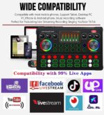 Podcast Equipment Bundle, 48V Condenser Microphone Bundle with M300 Voice Changer, Podcast Microphone Recording Studio Package for Podcasting Live Streaming Singing PC Mobile TikTok YouTube - Image 7