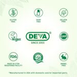 DEVA Vegan Multivitamin & Mineral Supplement with Iron 2-Pack, Spirulina, Chlorella, Ashwagandha, Broccoli & More, 90 Coated Tablets Each - Image 4