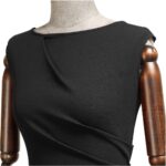 Miusol Women's Retro Ruffle Style Slim Work Pencil Dress - Image 8