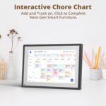 Dragon Touch 10.1 inch Digital Calendar Chore Chart – Interactive Touchscreen, Smart Family Planner, Hearth Display Desk Digital Calendar Seamless Scheduling Black - Image 4