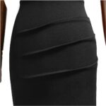 Miusol Women's Retro Ruffle Style Slim Work Pencil Dress - Image 9