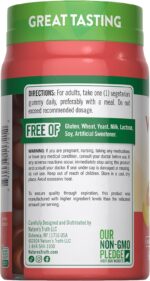 Nature's Truth Vitamin D3 Gummies | 5000 IU | 60 Count | Peach Flavor | Vegetarian, Non-GMO & Gluten Free Supplement - Image 8