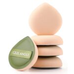 5Pcs Makeup Sponge For Foundation Concealer And Powder, Latex Free Blender Sponge For Natural And Easy Makeup Soft Long-lasting And Beginner-friendly, Green, Medium - Image 2