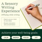 Lifelines Pen Diffuser, Walk in the Woods - 1mm Black Ballpoint Pen with Scented Essential Oil Blends – Aromatherapy Diffuser & Sensory Immersion Diffuse Aroma As You Write - Image 4